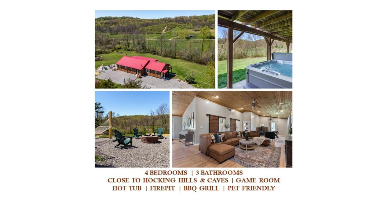 Spacious Cabin Near Hocking Hills And Caves With Hot Tub And Firepit Laurelville Eksteriør billede